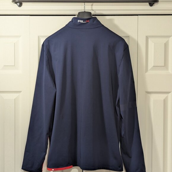 RLX Ralph Lauren Golf Performance Quarter-Zip Blue Pullover - Size XL - Picture 2 of 13